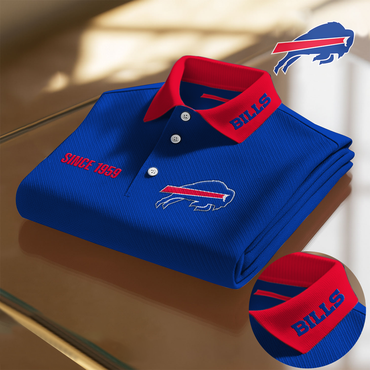 BUF x NFL Premium Polo Shirt DatND DVT