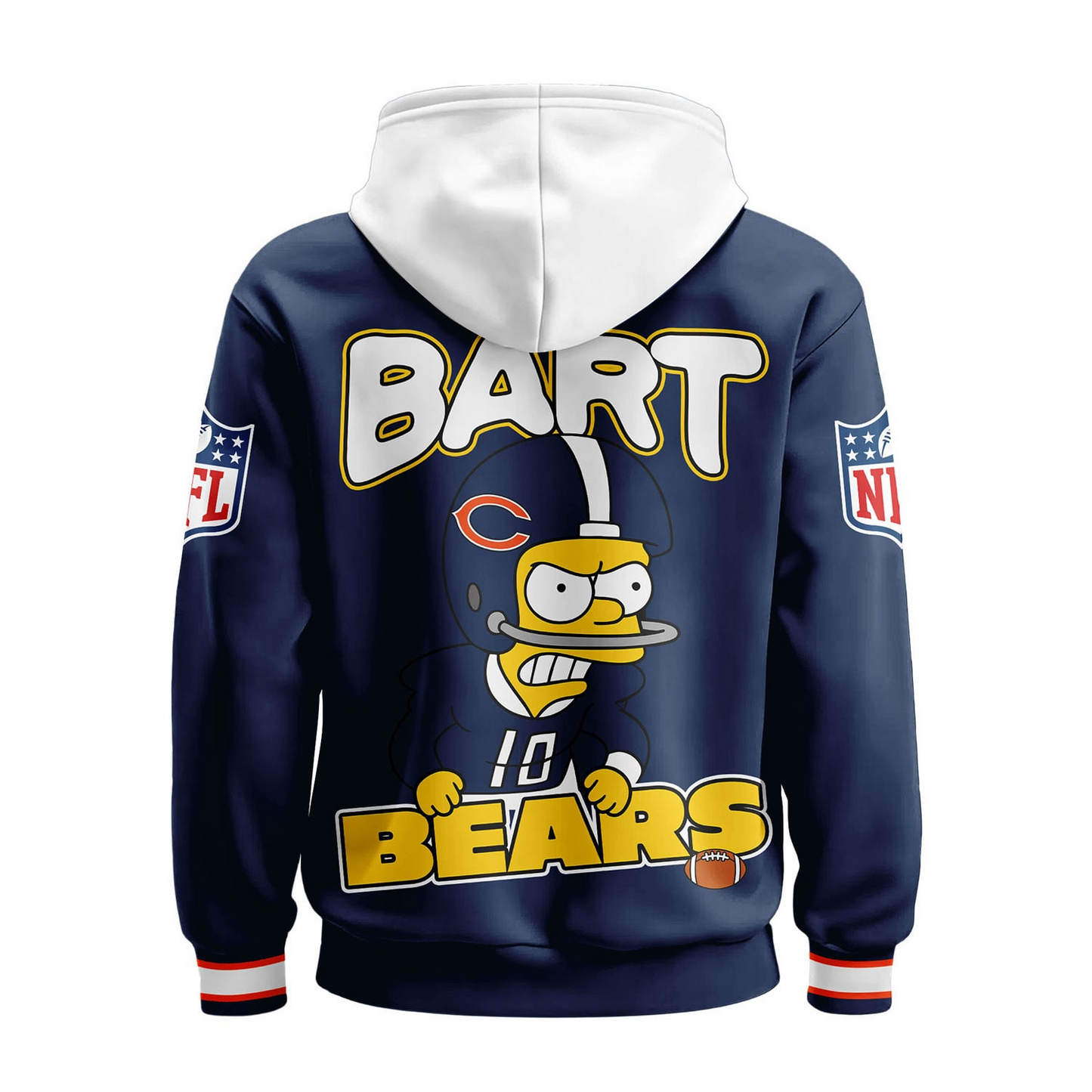CHI Premium NFL Bart Simpson Hoodie DDT NTL