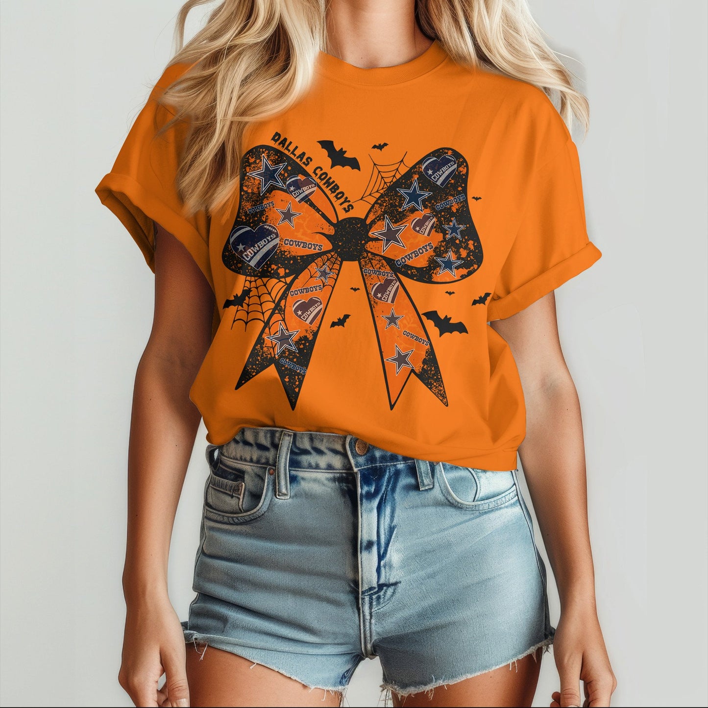 DAL x NFL Halloween Bow 3D Shirt 0409 DatND DVT