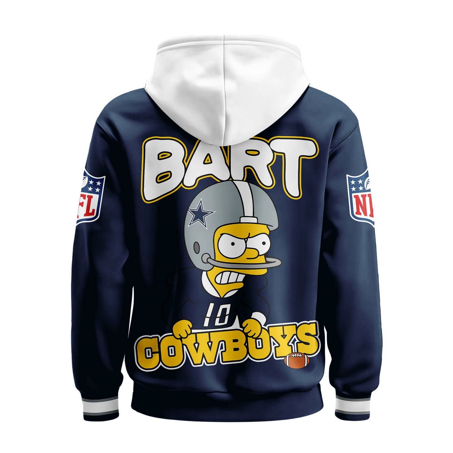 DC Premium NFL Bart Simpson Hoodie DDT NTL
