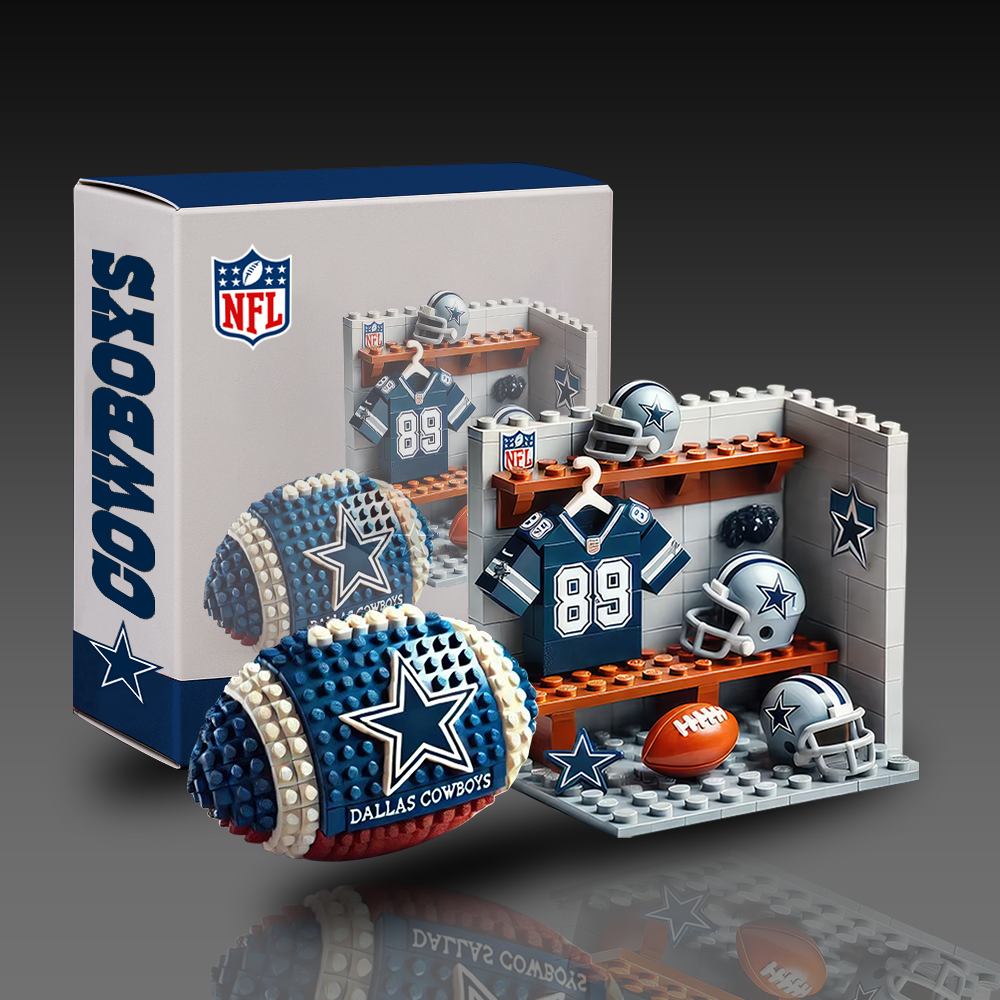 DC x NFL Team Ball & Changing Room Building Block Football Set DDT CTND