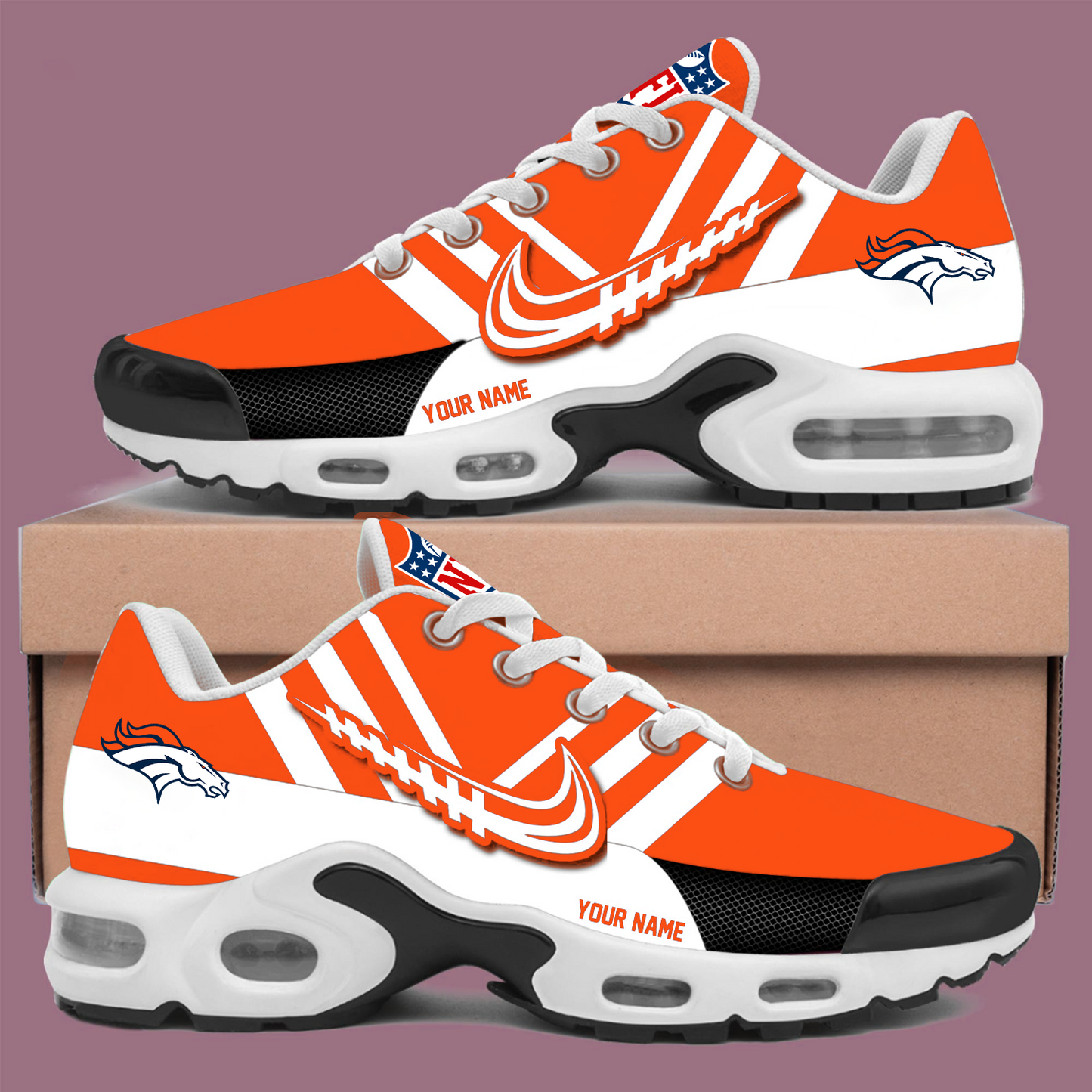 DEN x NFL Personalized Air Max Plus Sneakers DATND TANTD