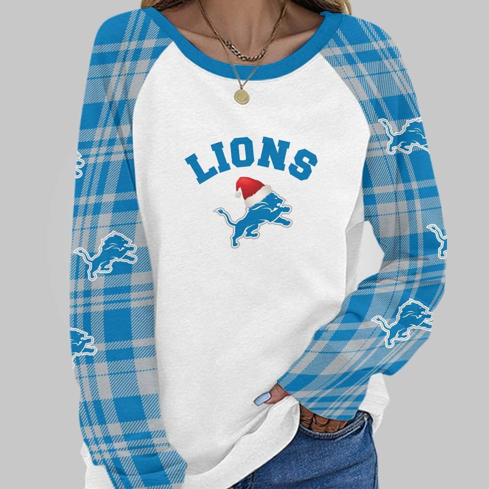 DL Premium NFL Cozy Round Neck Raglan Sleeve Sweatshirt DDT CTND