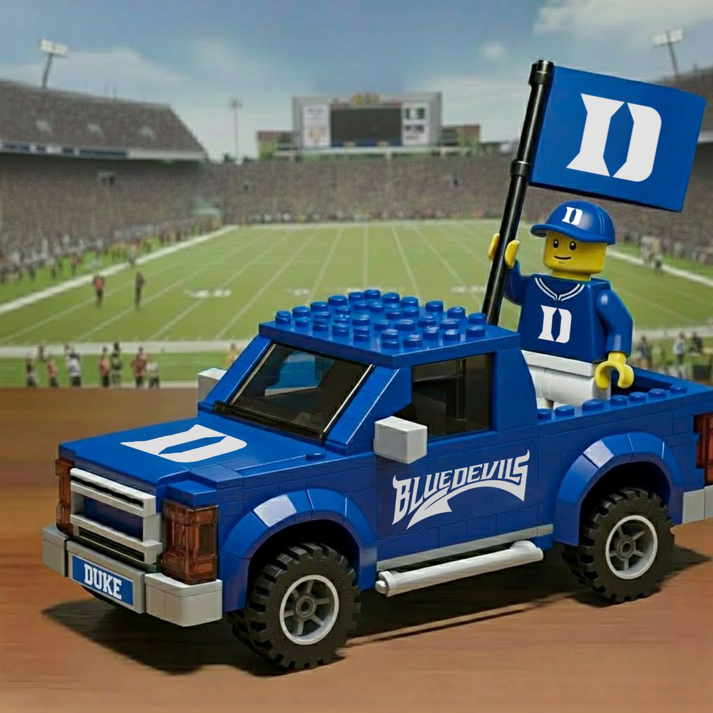 DUKE x NCAA Building Blocks Truck Toy Set DatND DVT