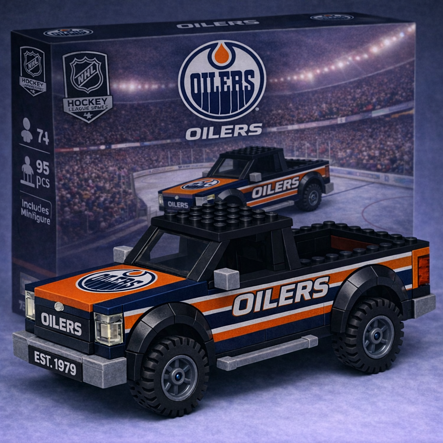 EDM x NHL Building Blocks Truck Toy Set V2 DatND DVT