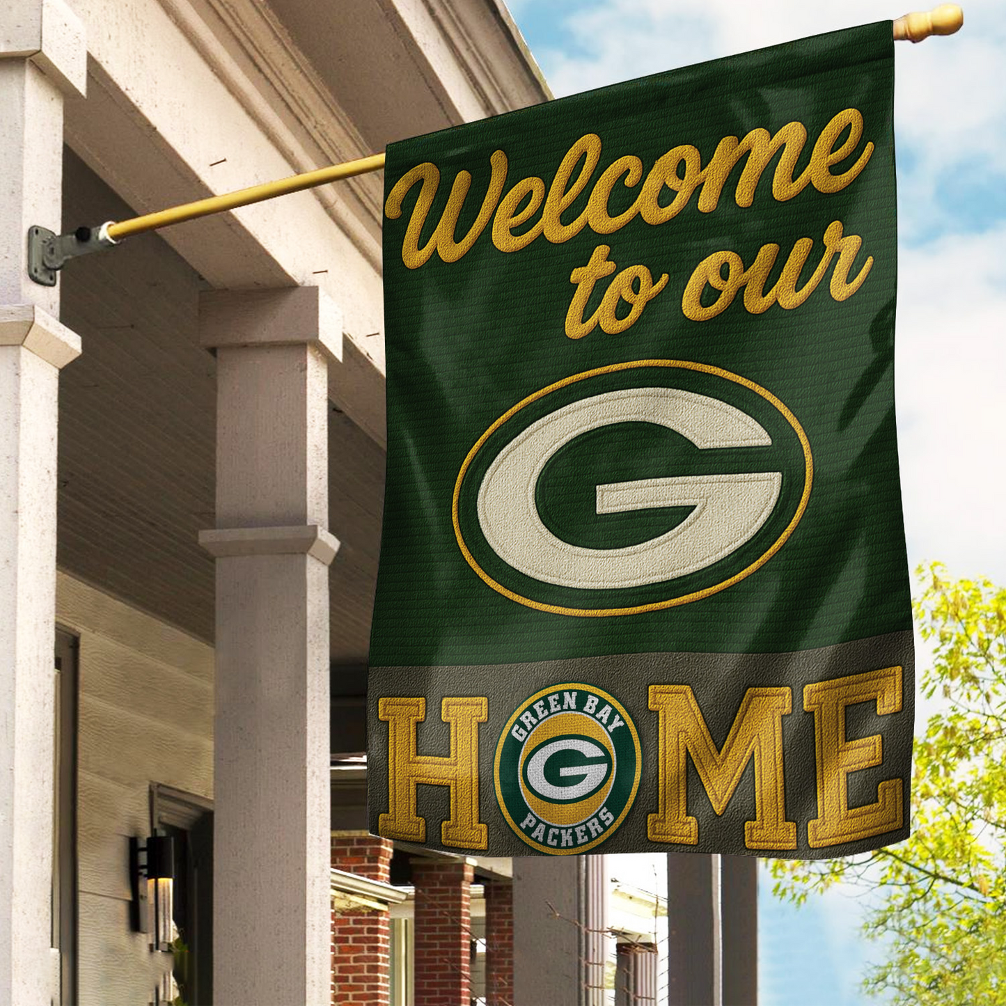 GBP Premium NFL Welcome Home Flag DDT NTL