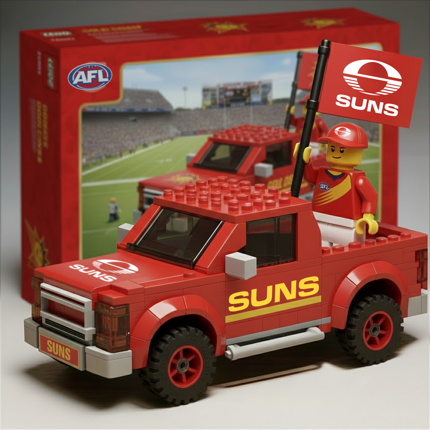 GCS x AFL Building Blocks Truck Toy Set DatND DVT