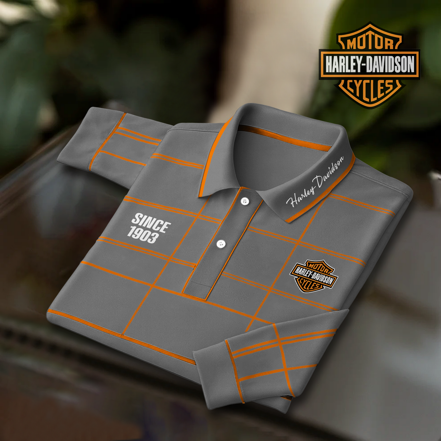 HD x NFL Polo Shirt Long Sleeve DatND DVT