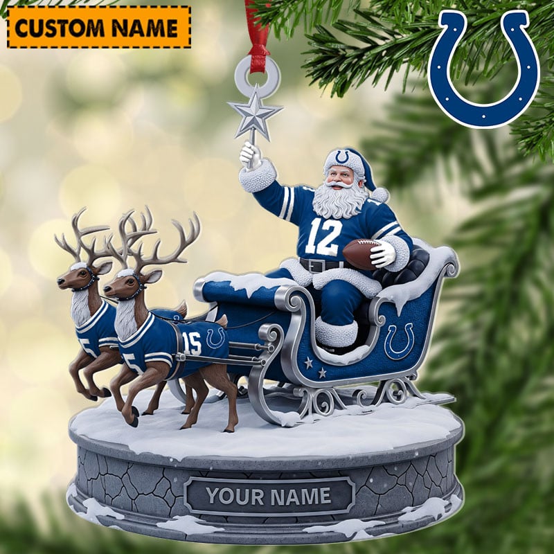 IC NFL Personalized Christmas Ornament Gift For Family DDTNTL