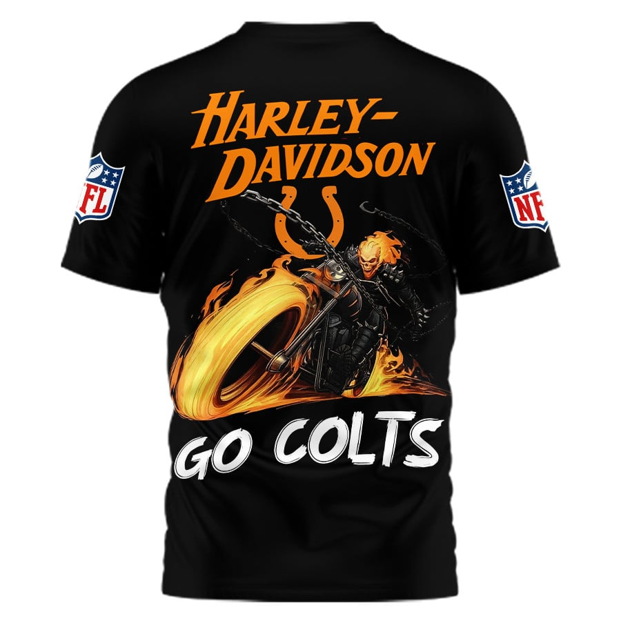 IC Premium NFL Ghost Rider Motorcycle 3D Shirt DDT CTND