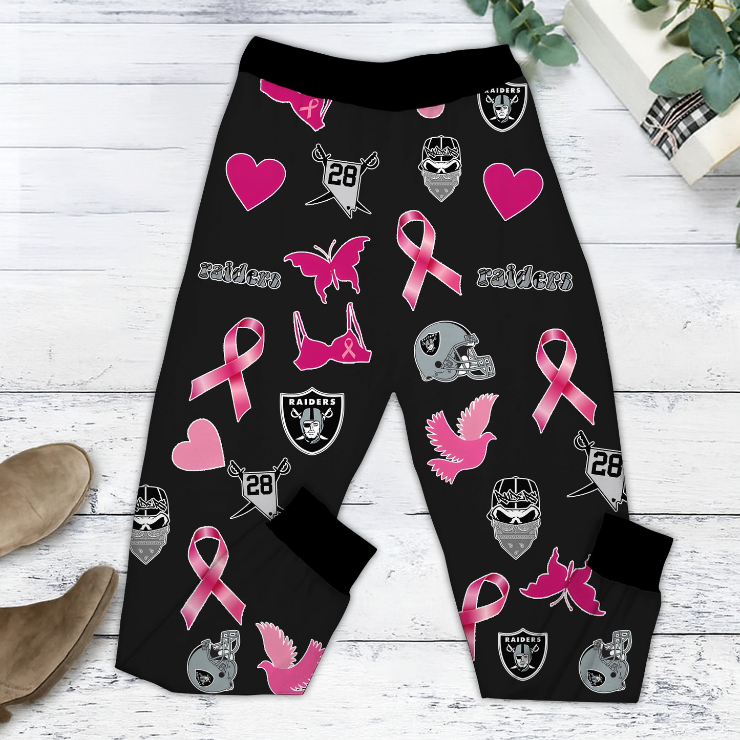In October We Wear Pink And Watch LV NFL Pajamas Set DatND DVT