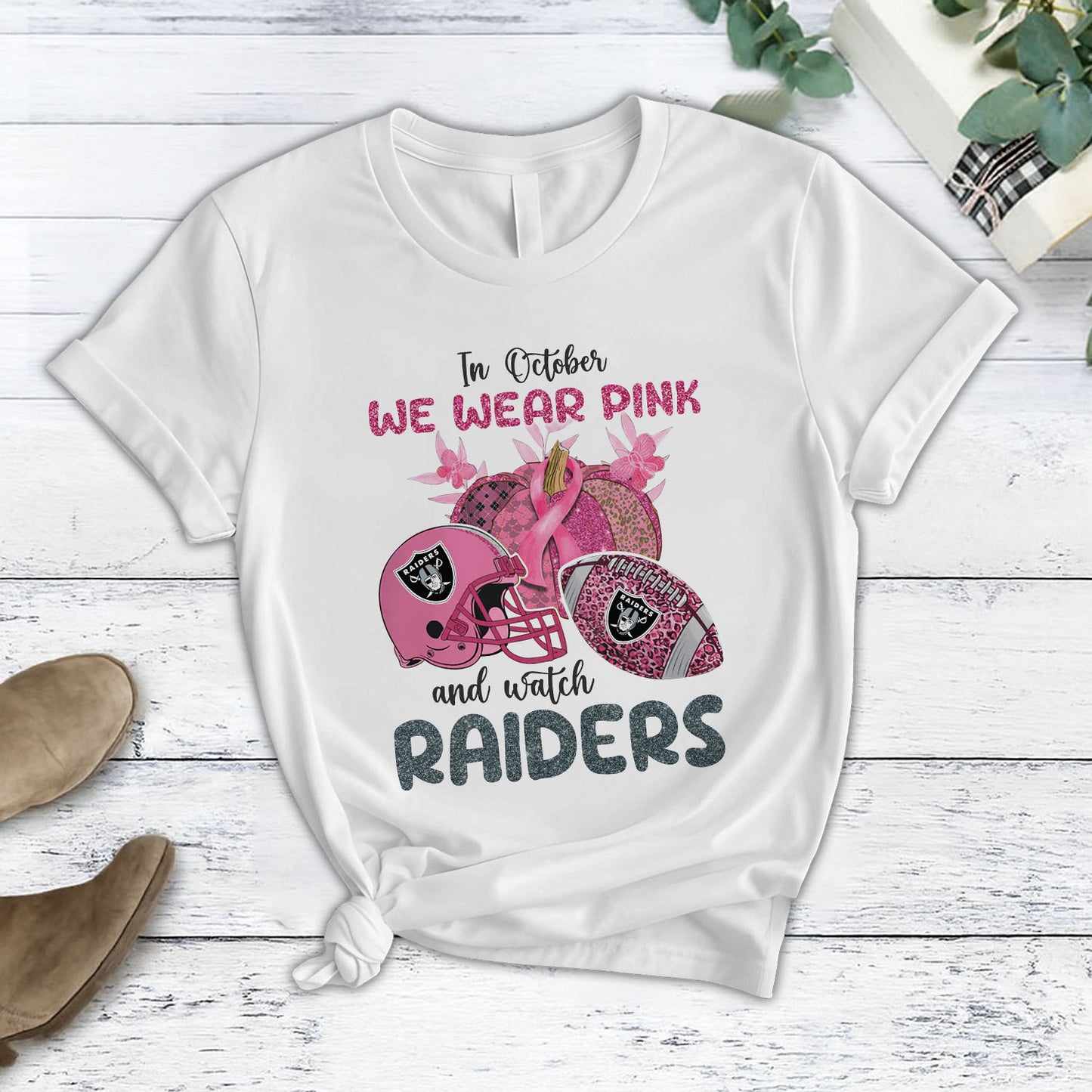 In October We Wear Pink And Watch LV NFL Pajamas Set DatND DVT