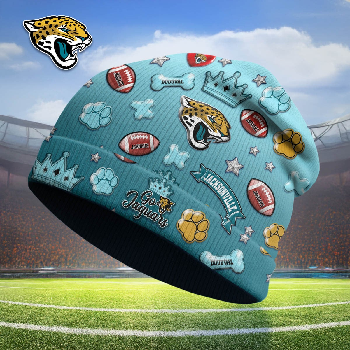 JJ Premium NFL Crown Beanie Hat DDT CTND