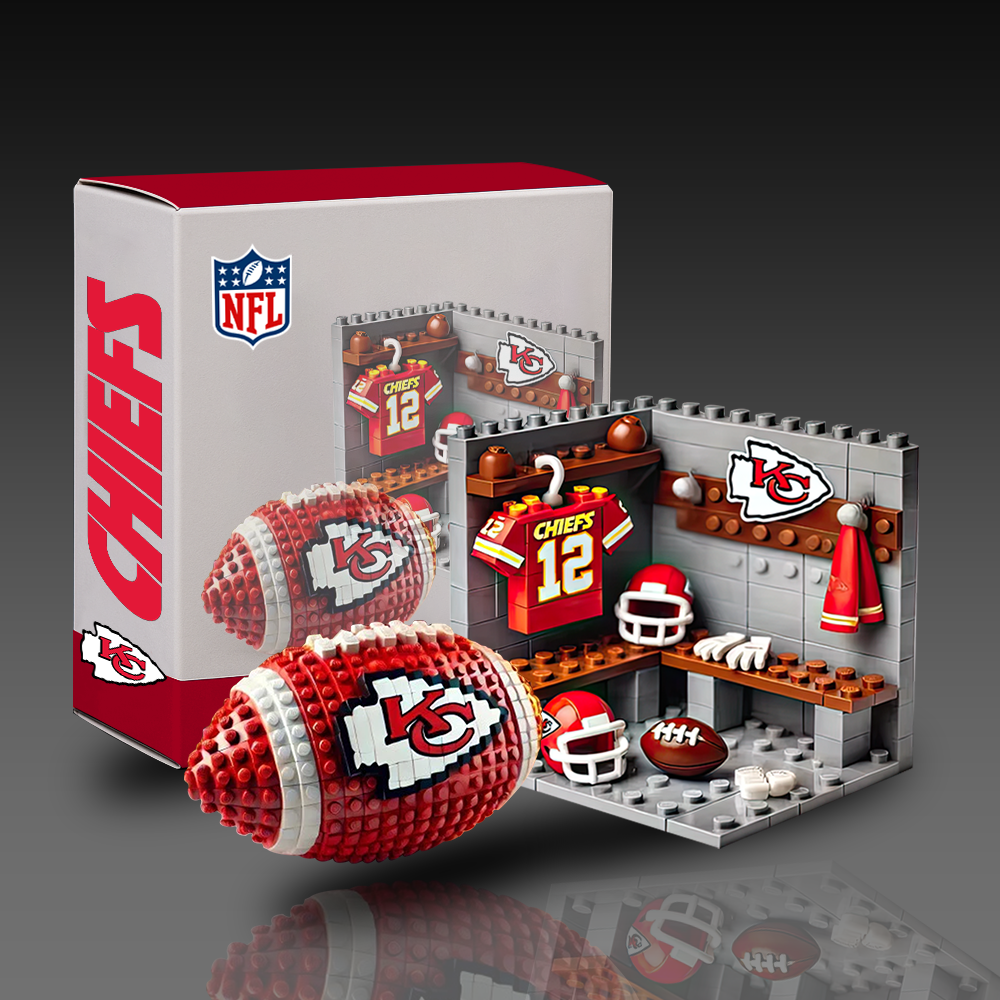 KCC x NFL Team Ball & Changing Room Building Block Football Set DDT CTND