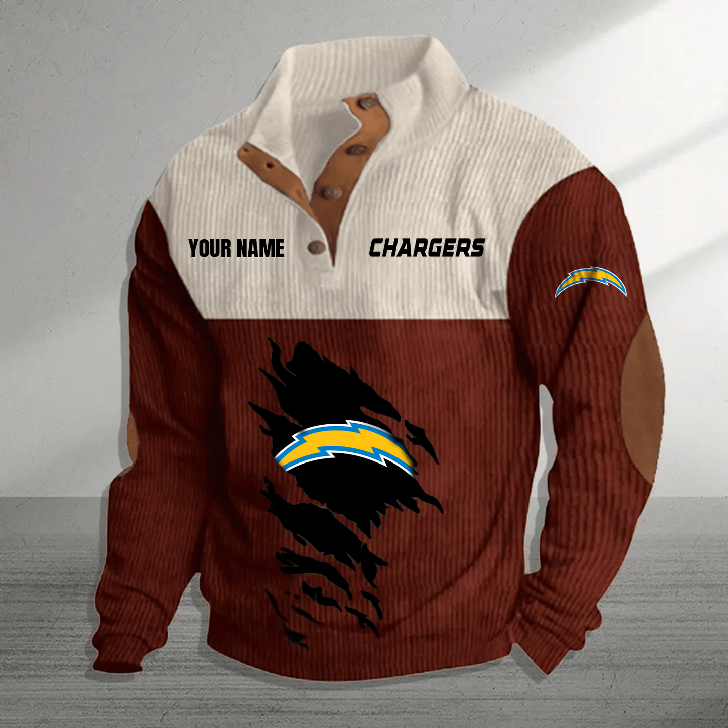 LAC x NFL Premium Personalized Game-Day Pullover DATND TANTD