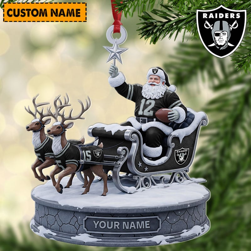 LVR NFL Personalized Christmas Ornament Gift For Family DDTNTL