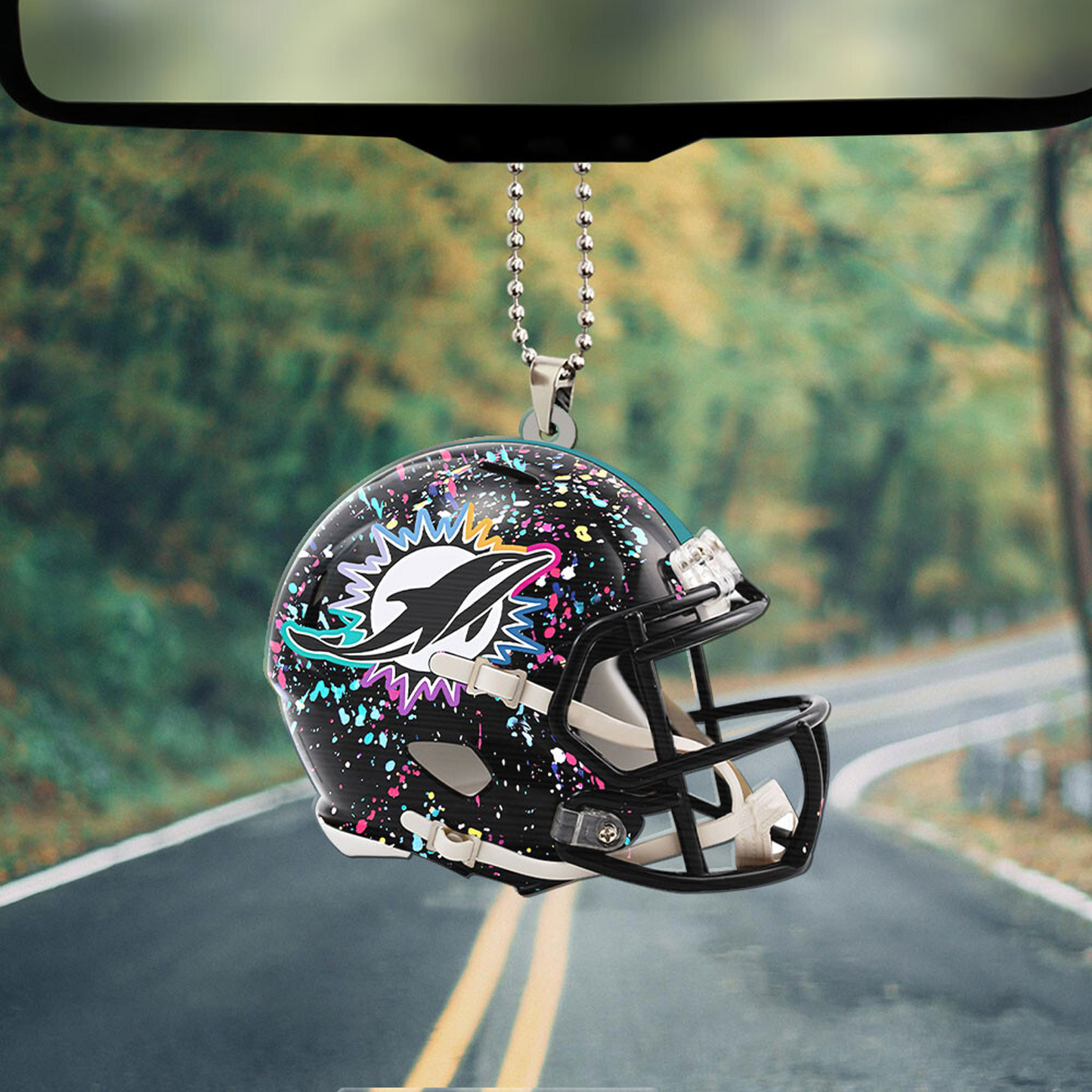 MIA x NFL Custom Shape 2-sided Car Ornament DATND TANTD
