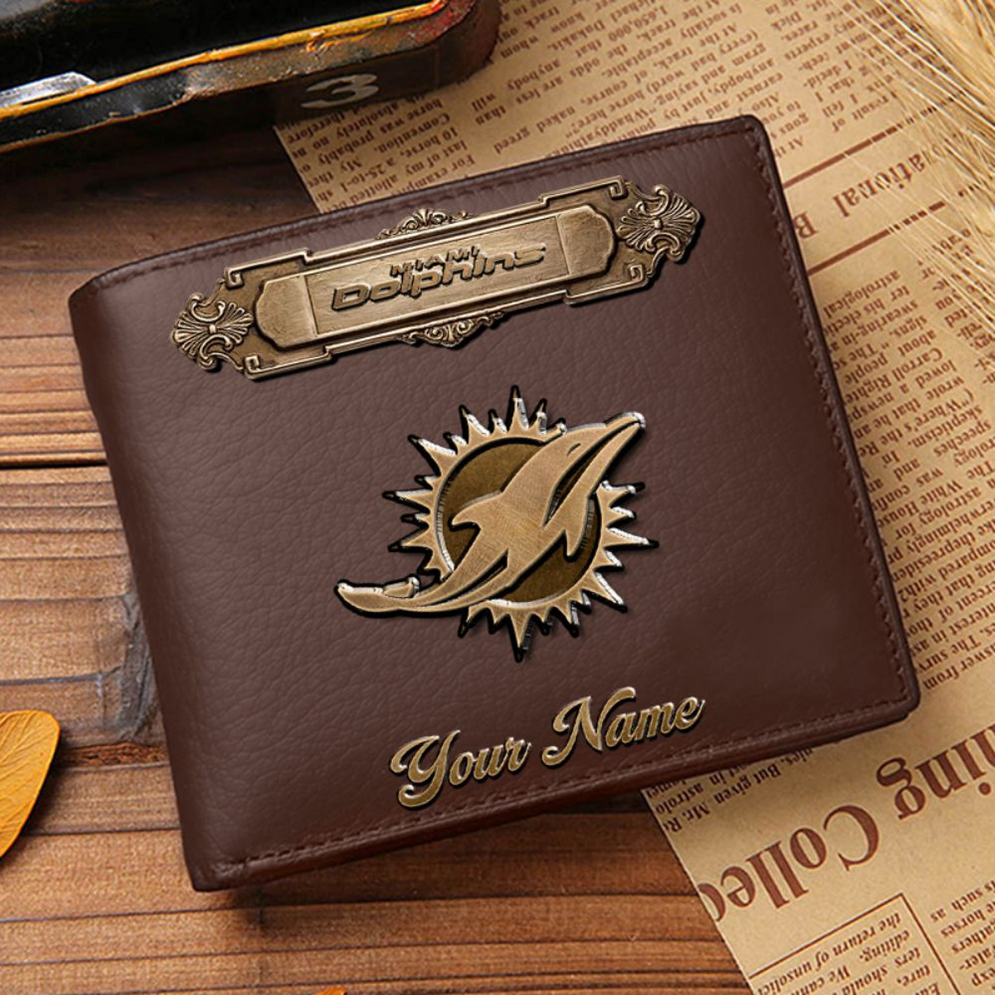 MIA x NFL Premium Leather Wallet DatND DVT