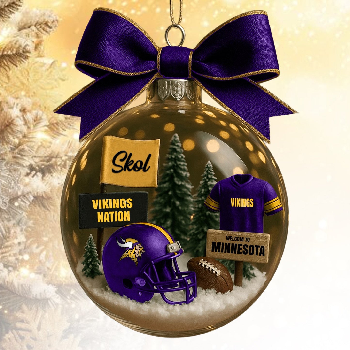 MV NFL Acrylic Ball Ornament - Best Gift For Fans DDT CTND