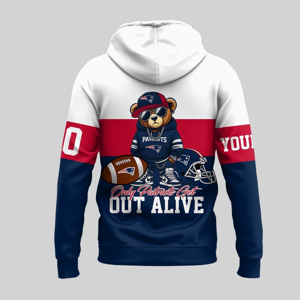 NEP Premium NFL Customizable Teddy Bear Hoodie DDT HLPHUONG