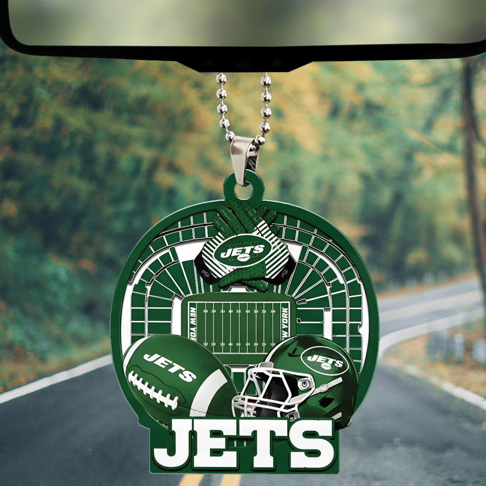 NEW YORK JETS ORNAMENT CAR NDT