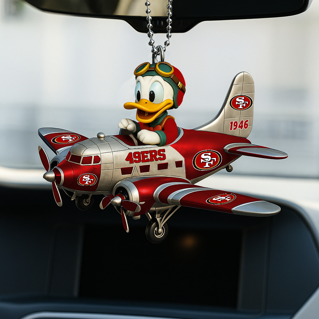 NFL SF49 x DN Duck Premium Car Hanging Ornament DDT CTND