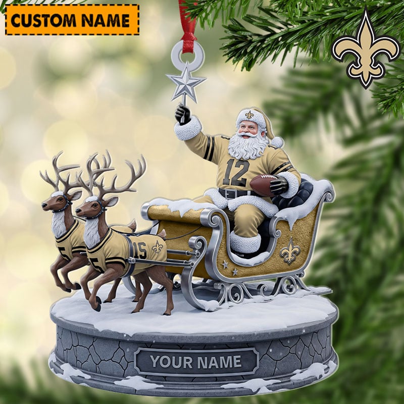 NOS NFL Personalized Christmas Ornament Gift For Family DDTNTL