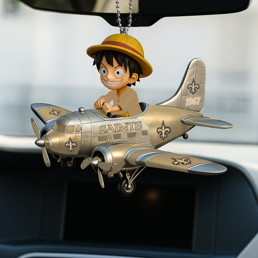 NOS NFL x Luffy Premium Car Hanging Ornament DDT CTND