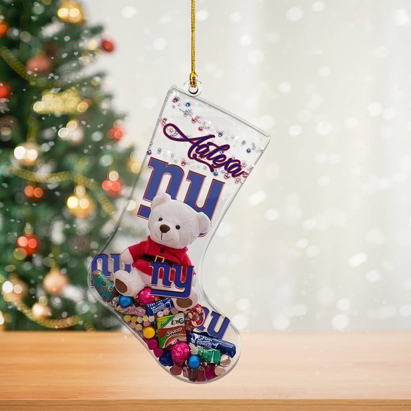 NYG Christmas NFL Personalized Acrylic Ornament For Fan DDTNTL