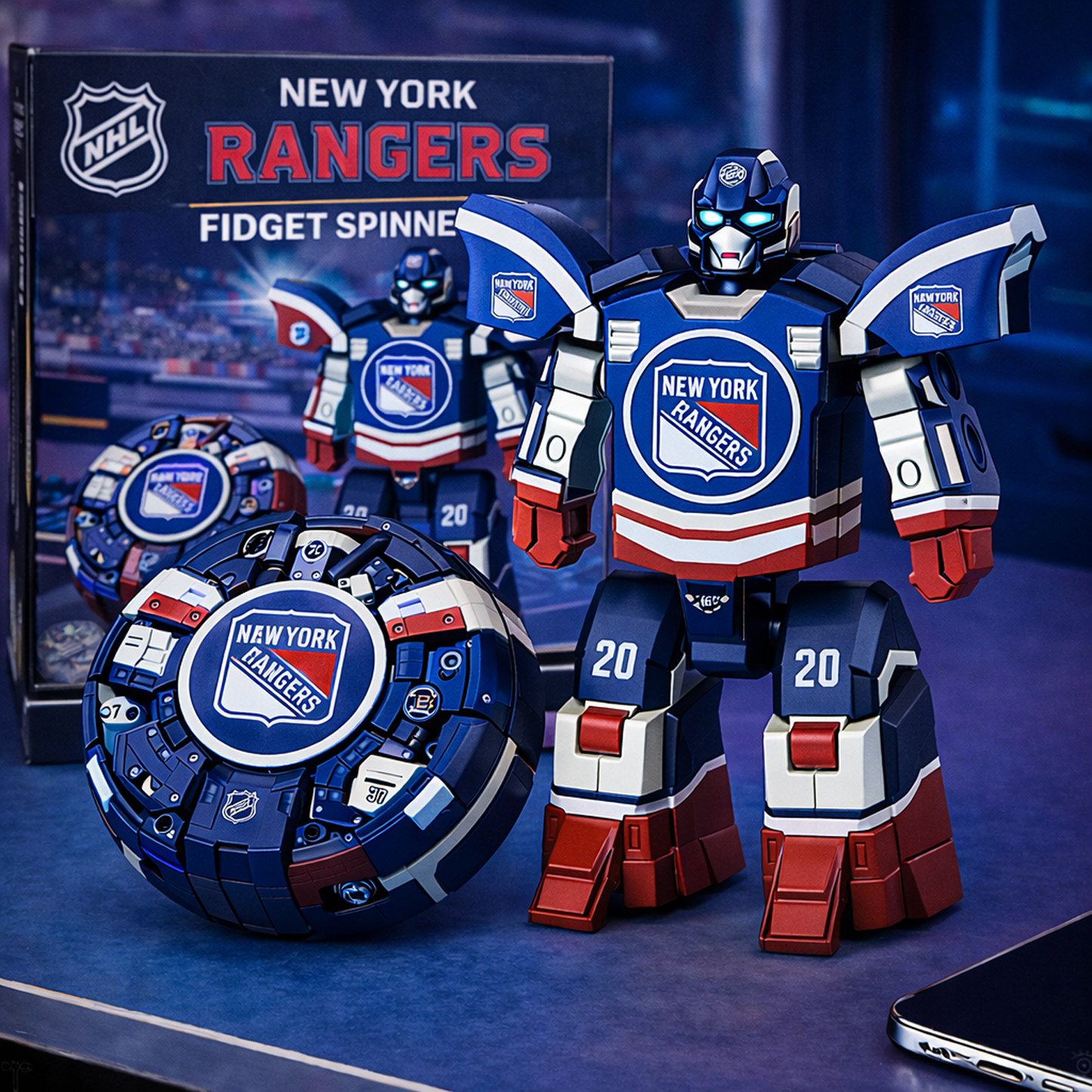 NYR x NHL Fidget Spinner DatND DVT