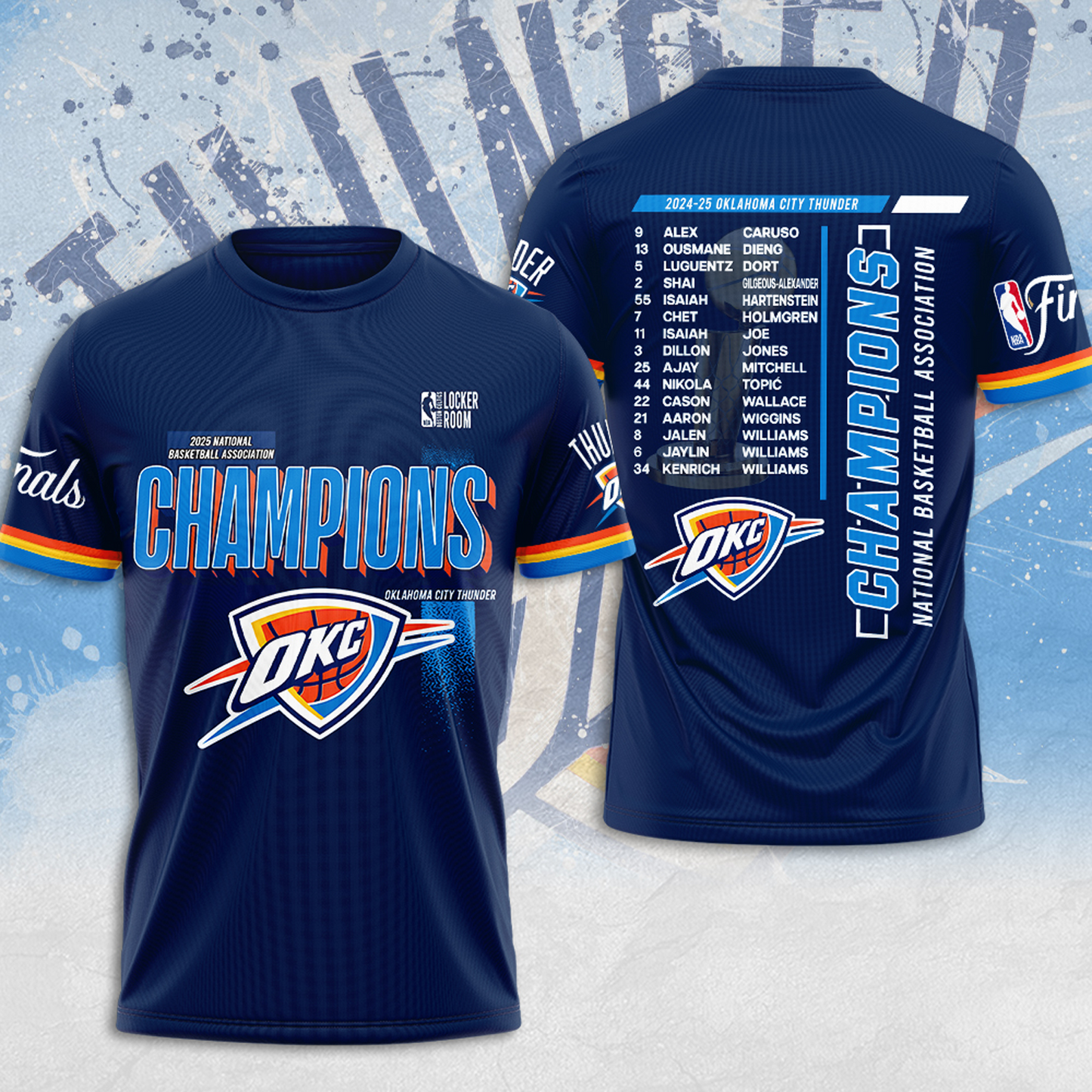 OKC Thunder Up NBA Champions 2025 Basketball V13 DATND TANTD