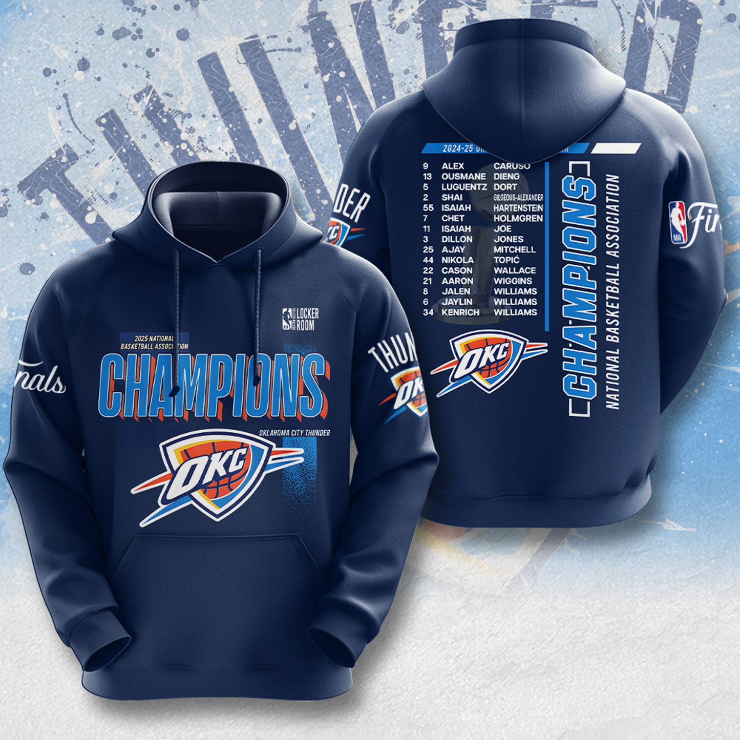 OKC Thunder Up NBA Champions 2025 Basketball V13 DATND TANTD