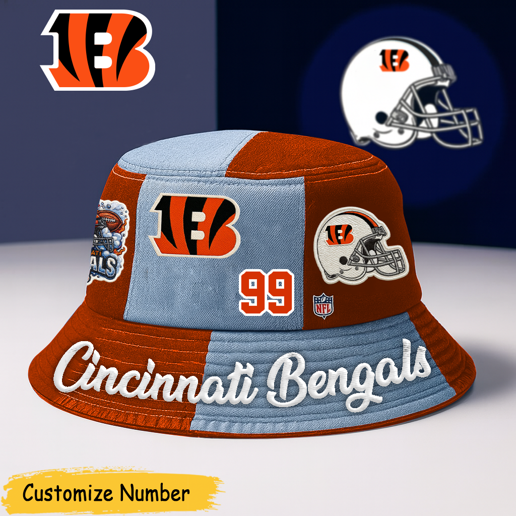 Personalized CIN Premium NFL Bucket Hat DDT CTND