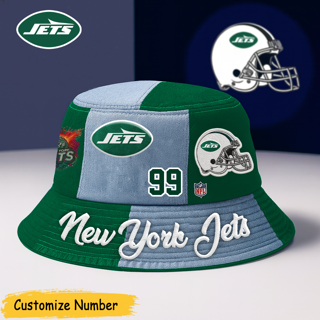 Personalized NYJ Premium NFL Bucket Hat DDT CTND