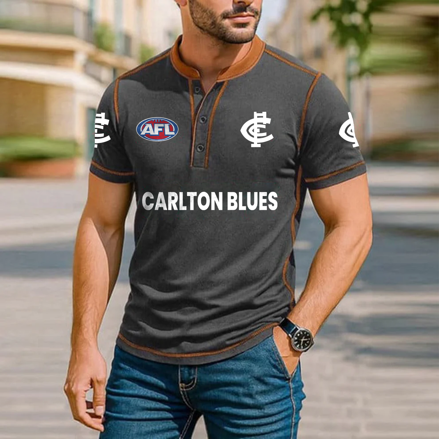 Premium AFL x CAR Polo Tshirt NDT TDT