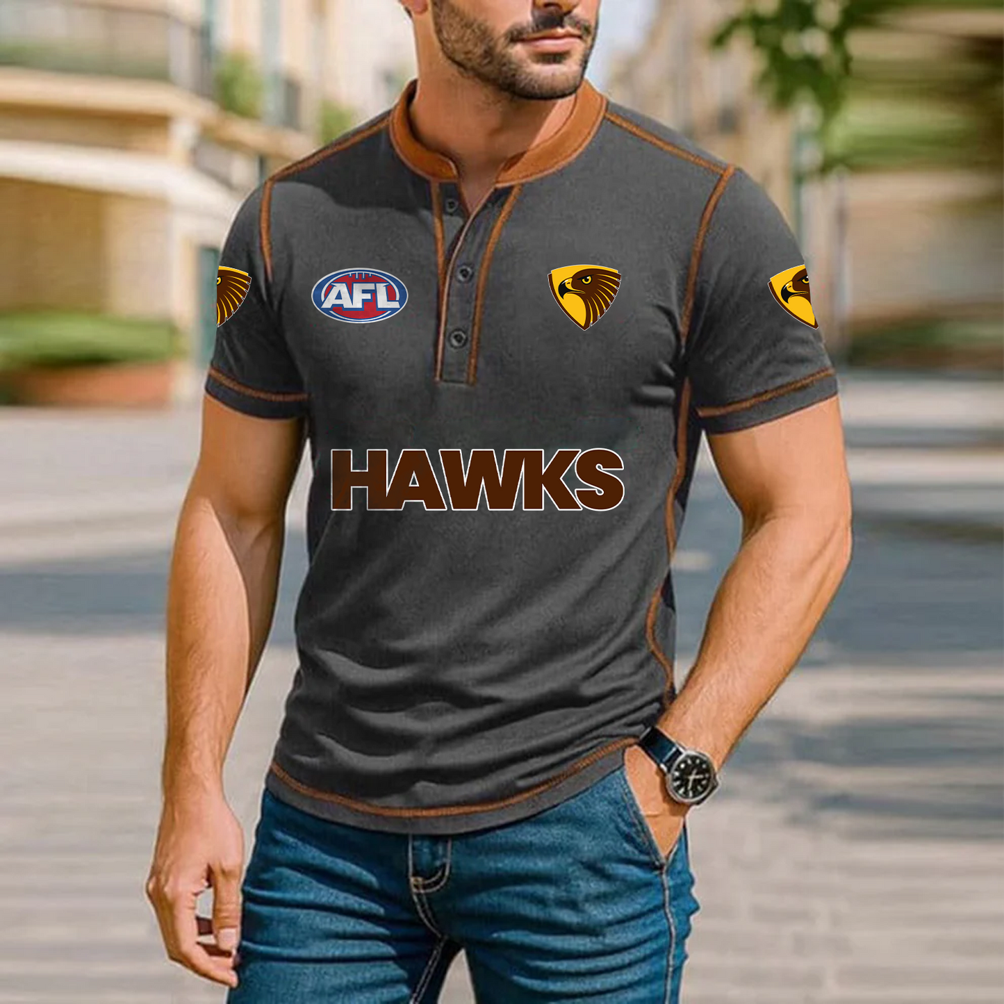 Premium AFL x HAW Polo Tshirt NDT TDT