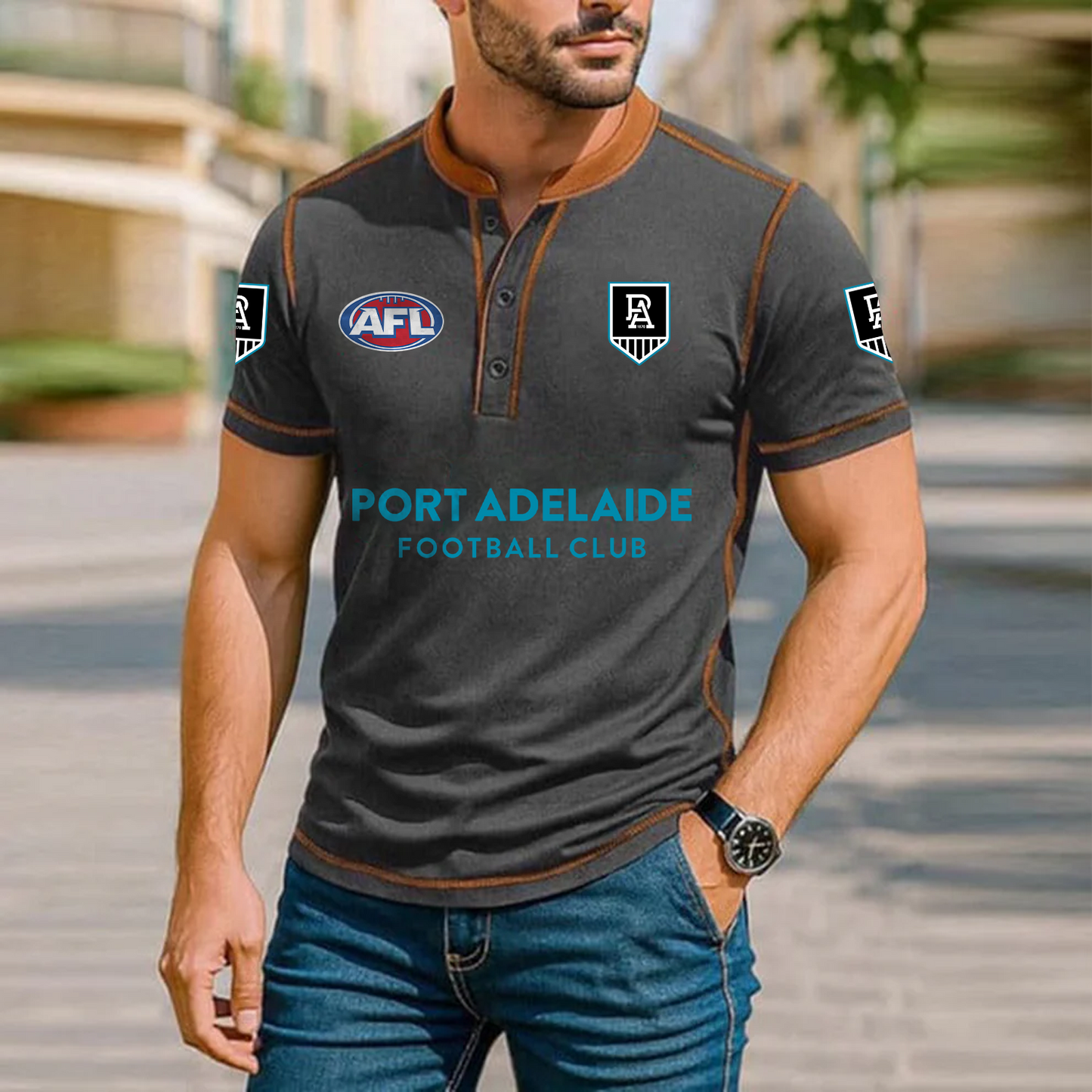 Premium AFL x PORT Polo Tshirt NDT TDT