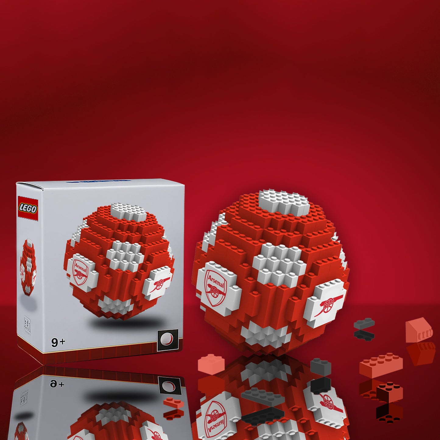 PREMIUM EPL X ARS 3D FOOTBALL BUILDING BLOCK FOR FAN NDT LVH