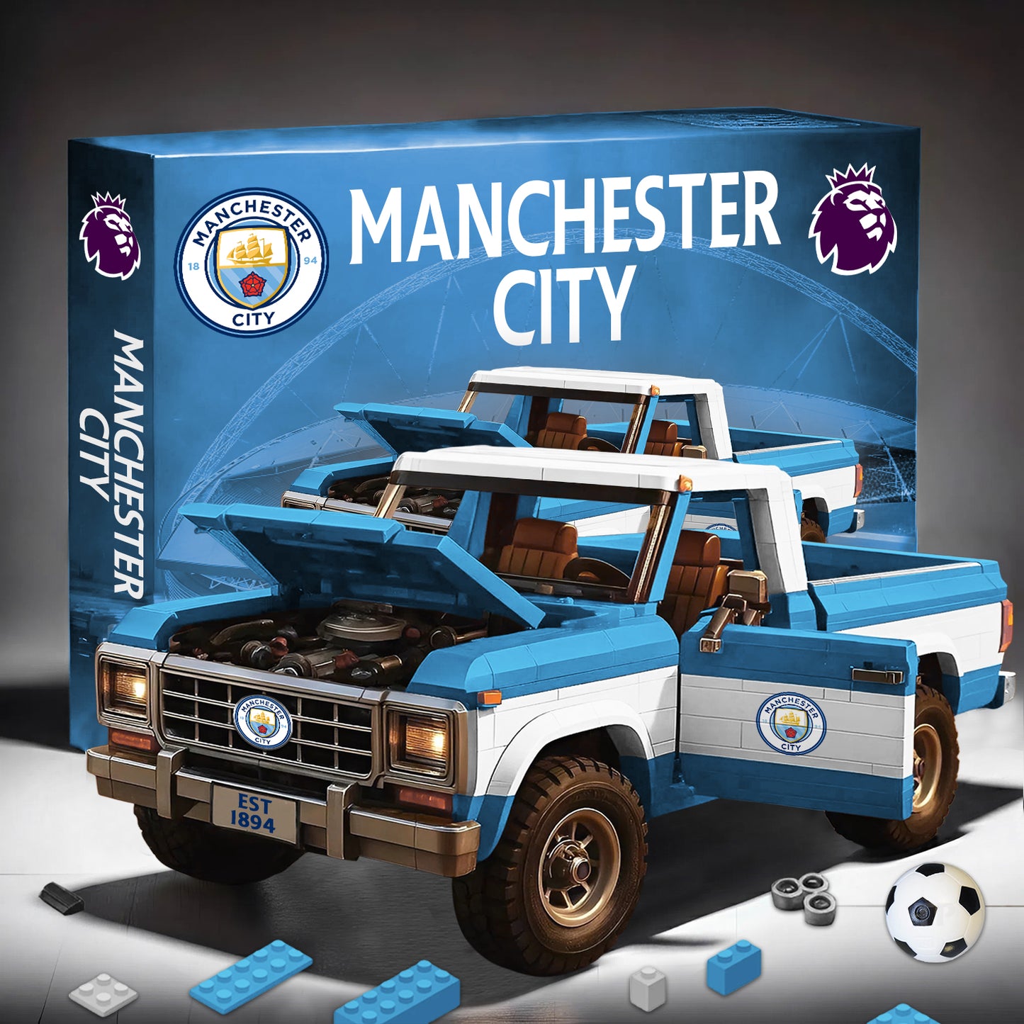 PREMIUM EPL X MC 3D Building Blocks Truck Ford Car Model Set NDT NHM