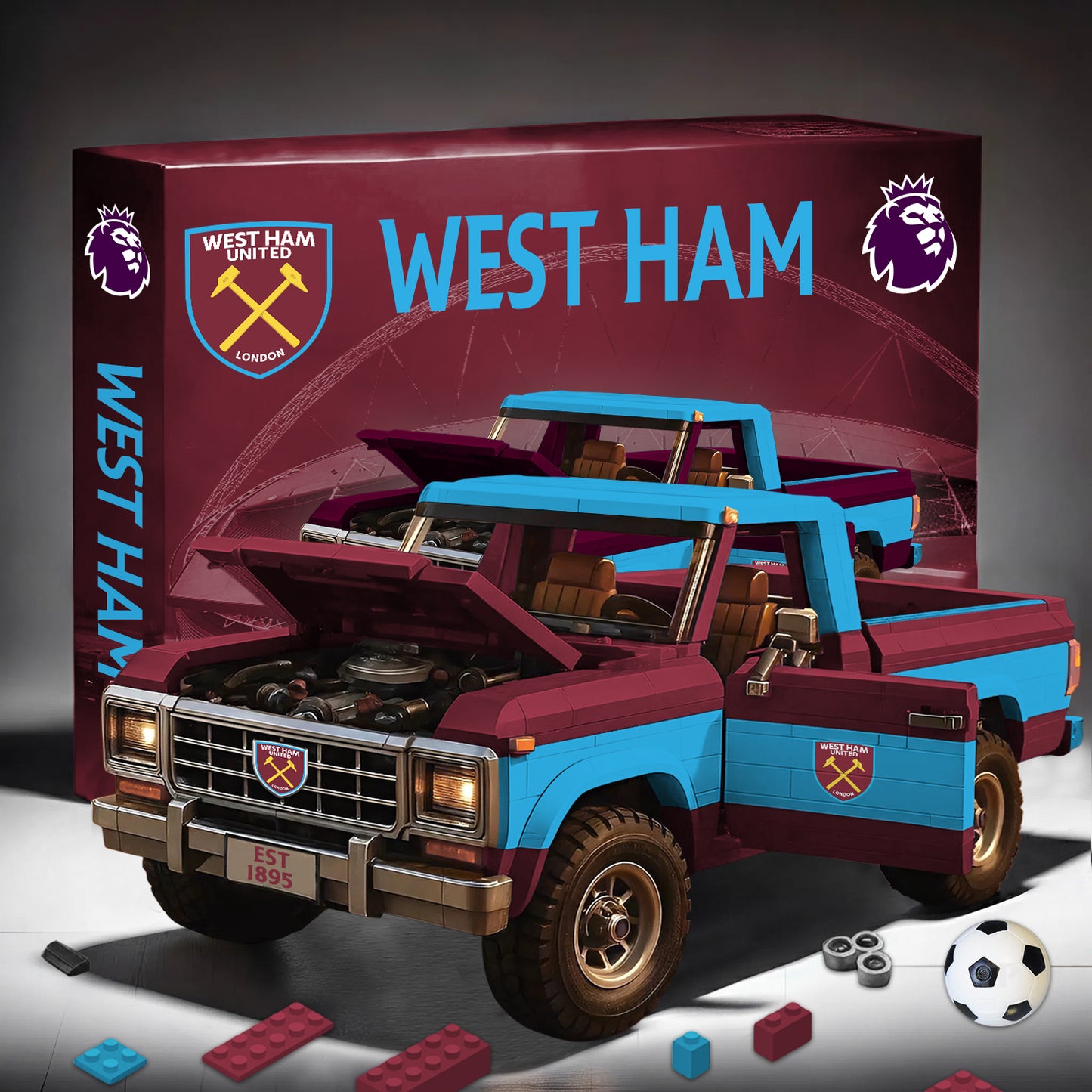 PREMIUM EPL X WEST 3D Building Blocks Truck Ford Car Model Set NDT NHM
