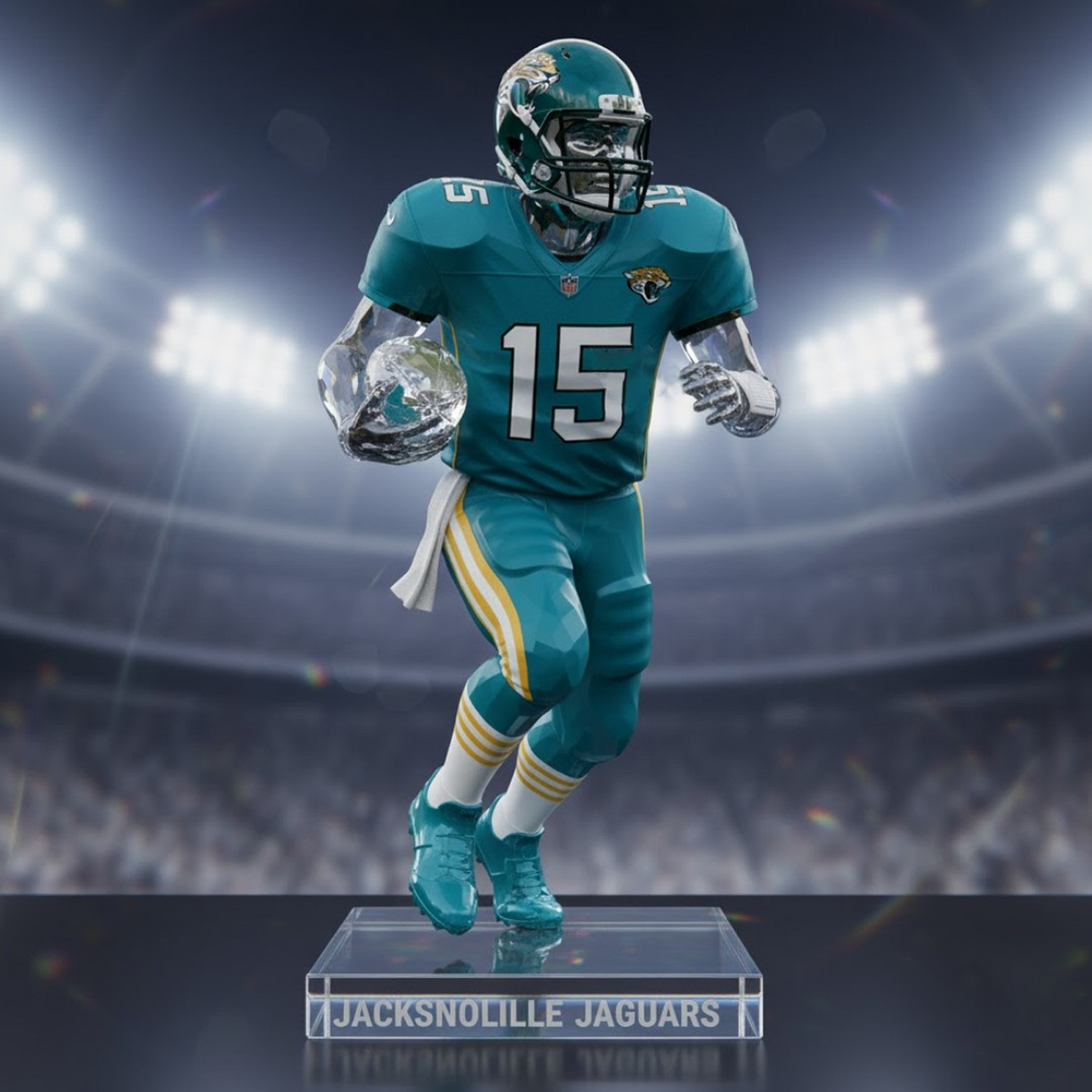 Premium JAC x NFL Crystal Style Desktop Ornament DatND DVT