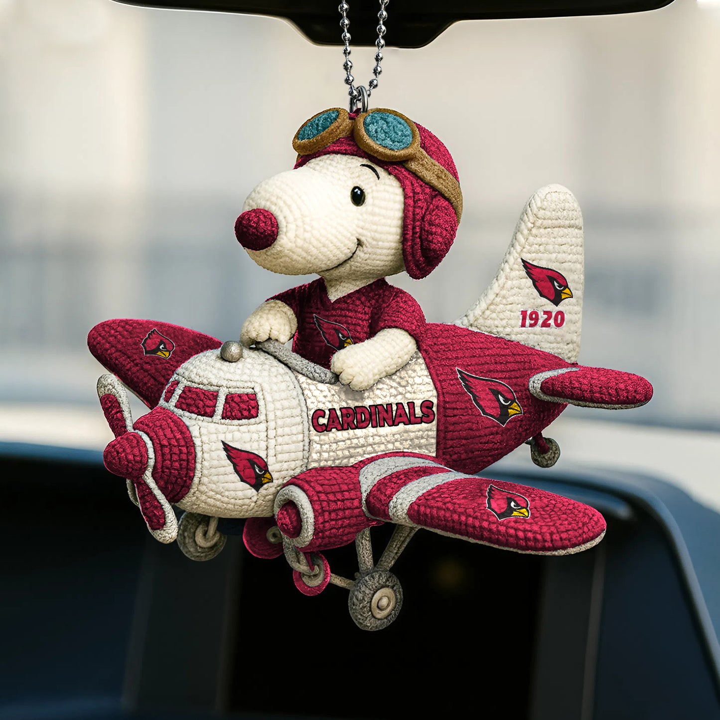 Premium NFL ARI x SNP Knitted Car Ornament V6 NMD NHM