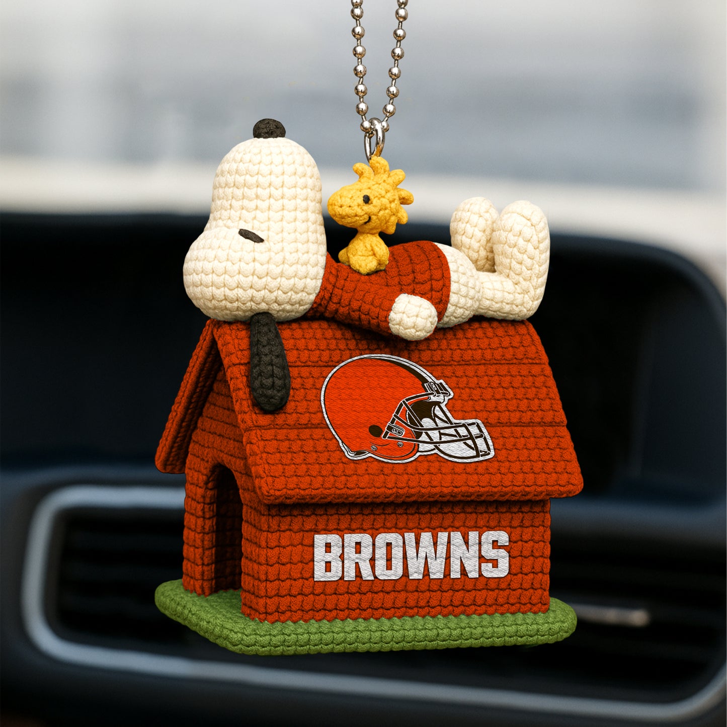 Premium NFL CLE x SNP Knitted Car Ornament V8 NMD NHM