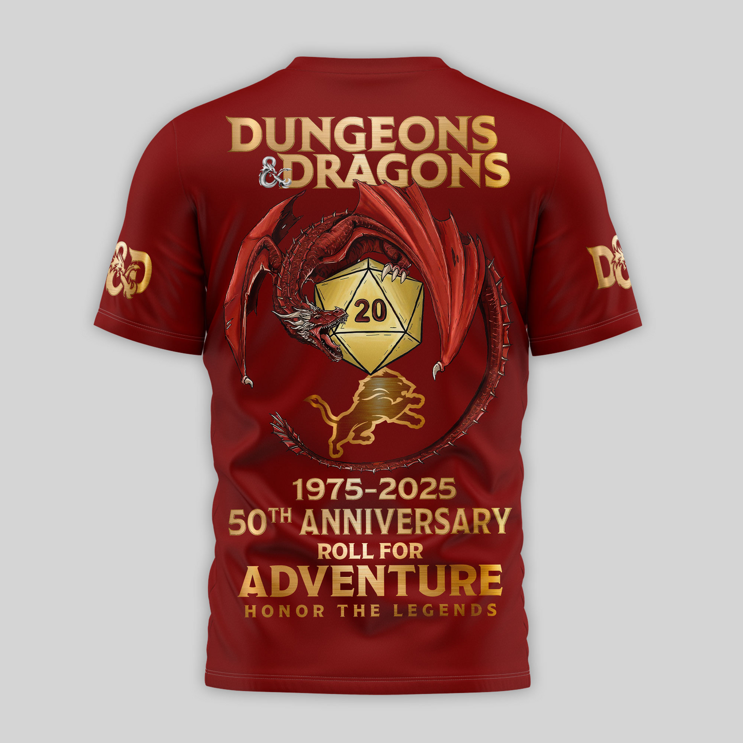 Premium NFL DET x Dungeons And Dragons 50th Anniversary Shirt V15 NMD TTV