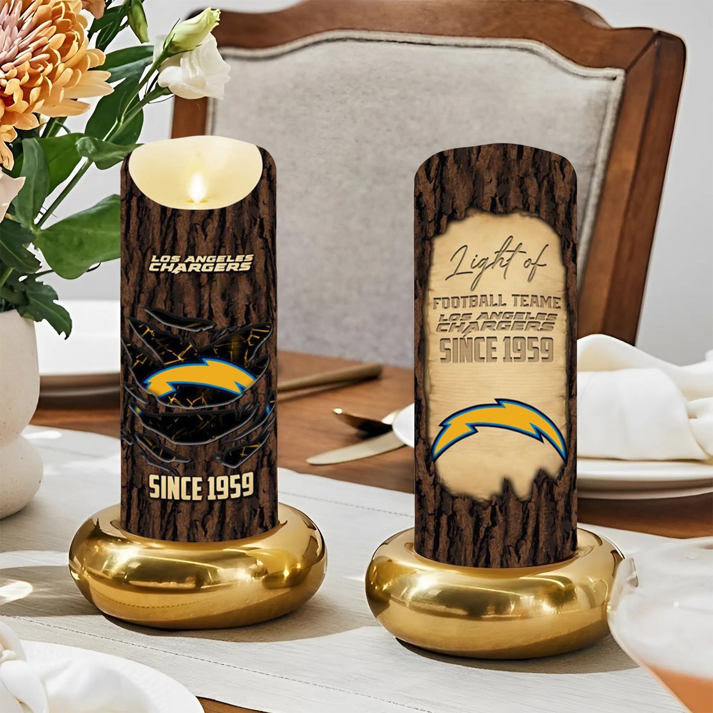 Premium NFL LAC Victory Candle NDT NHM