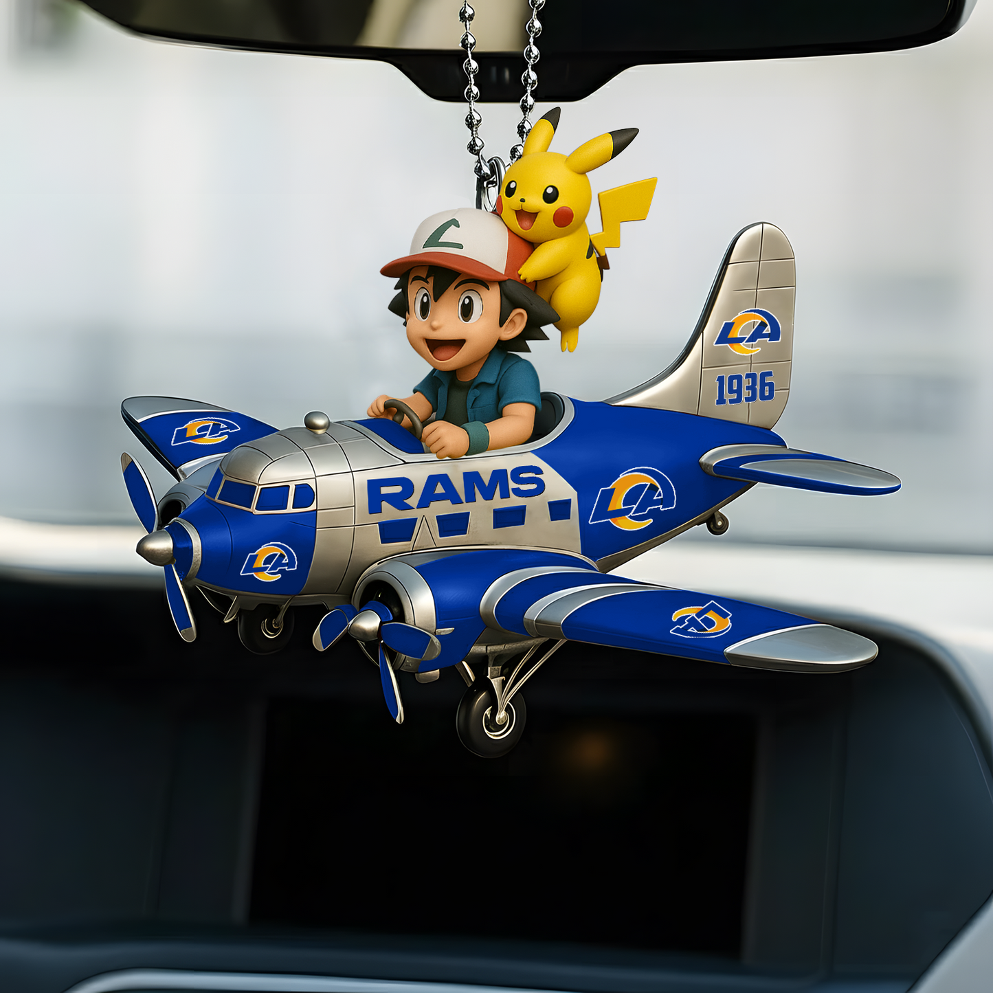 Premium NFL LAR x POK Car Ornament V1 DATND TANTD