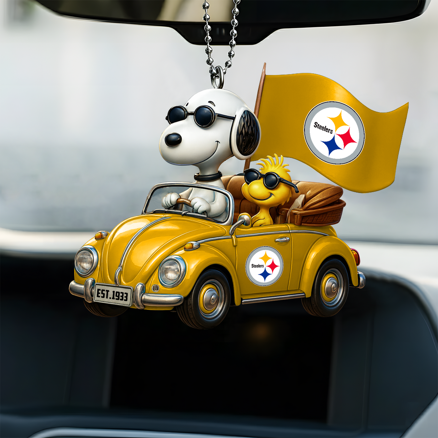 Premium NFL PIT x SNP Car Ornament DatND DVT