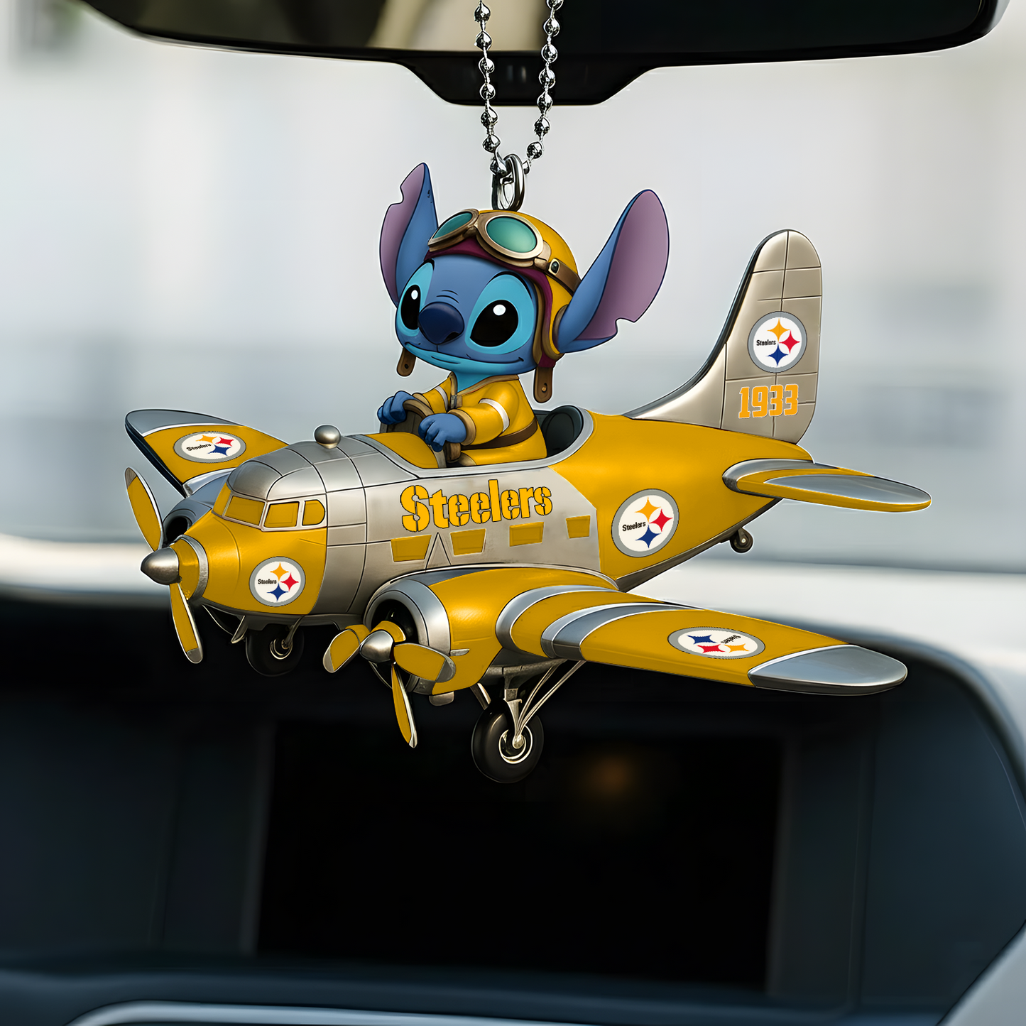 Premium NFL PIT x ST Car Ornament V1 DatND DVT