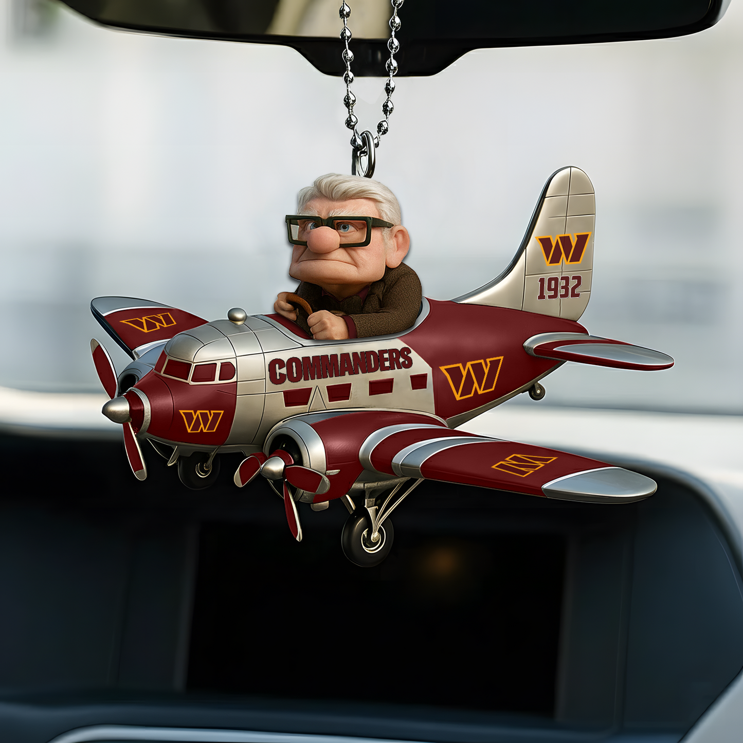 Premium NFL WAS x CARL Car Ornament V1 DATND TANTD