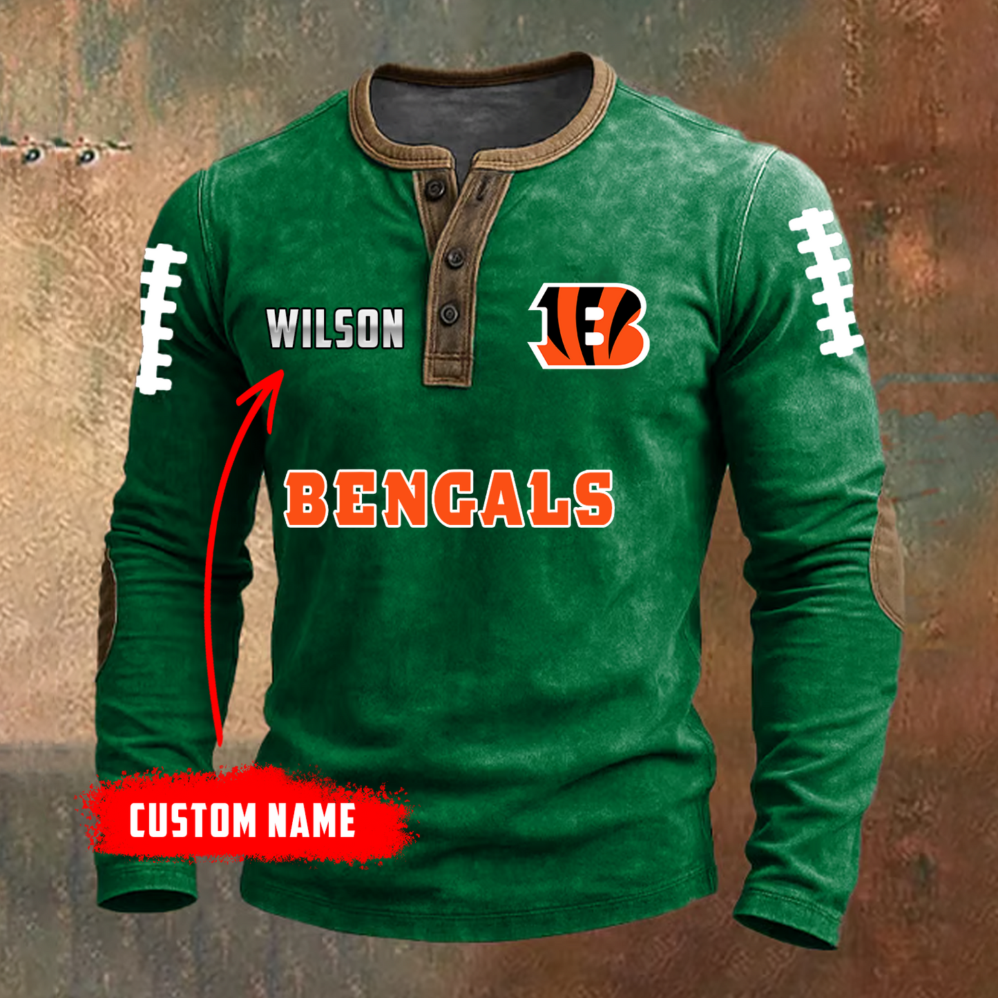 PREMIUM NFL X CIN LONG SLEEVE SHIRT NDT TDT